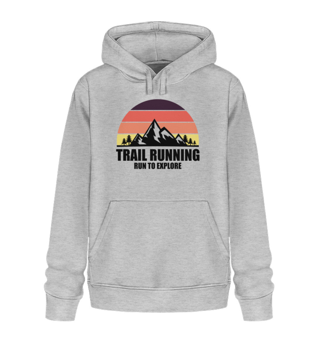 Trail Running - Unisex Premium Organic Hoodie - Bergliebe Store