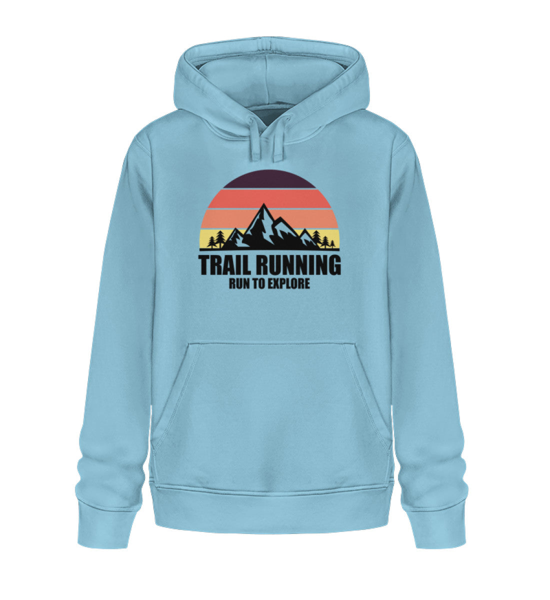Trail Running - Unisex Premium Organic Hoodie - Bergliebe Store