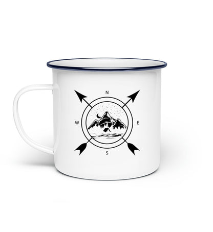 Kompass Emaille Tasse - Bergliebe Store
