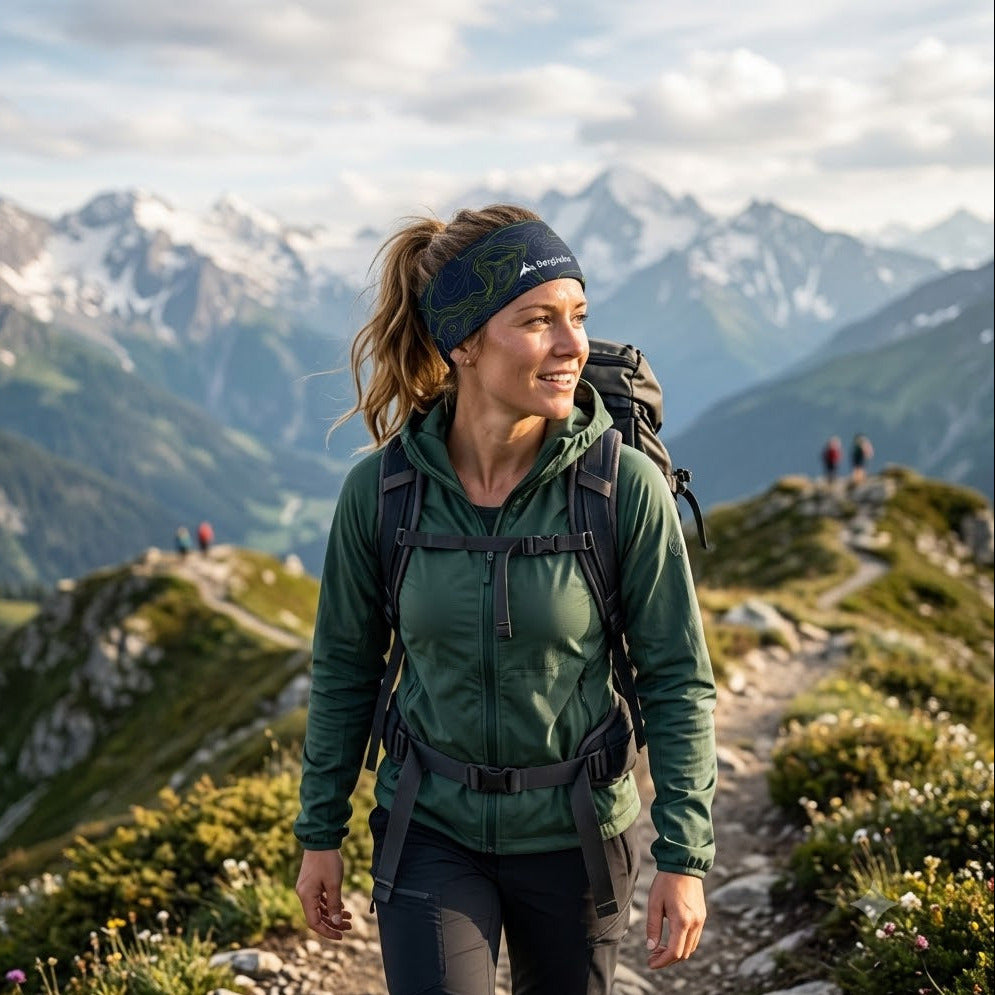 Bergliebe® Stirnband Elevation Navy