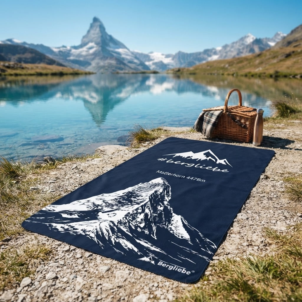 Bergliebe® Microfaser Handtuch Matterhorn 140 x 70 cm