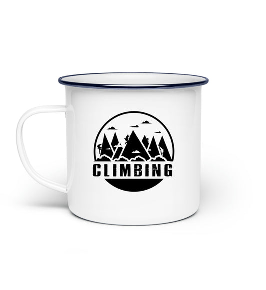 Climbing Emaille Tasse - Bergliebe Store