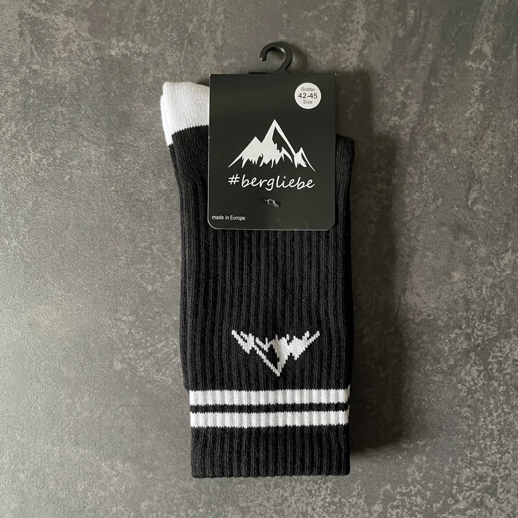 Bergliebe® Unisex Socken - Classic Black
