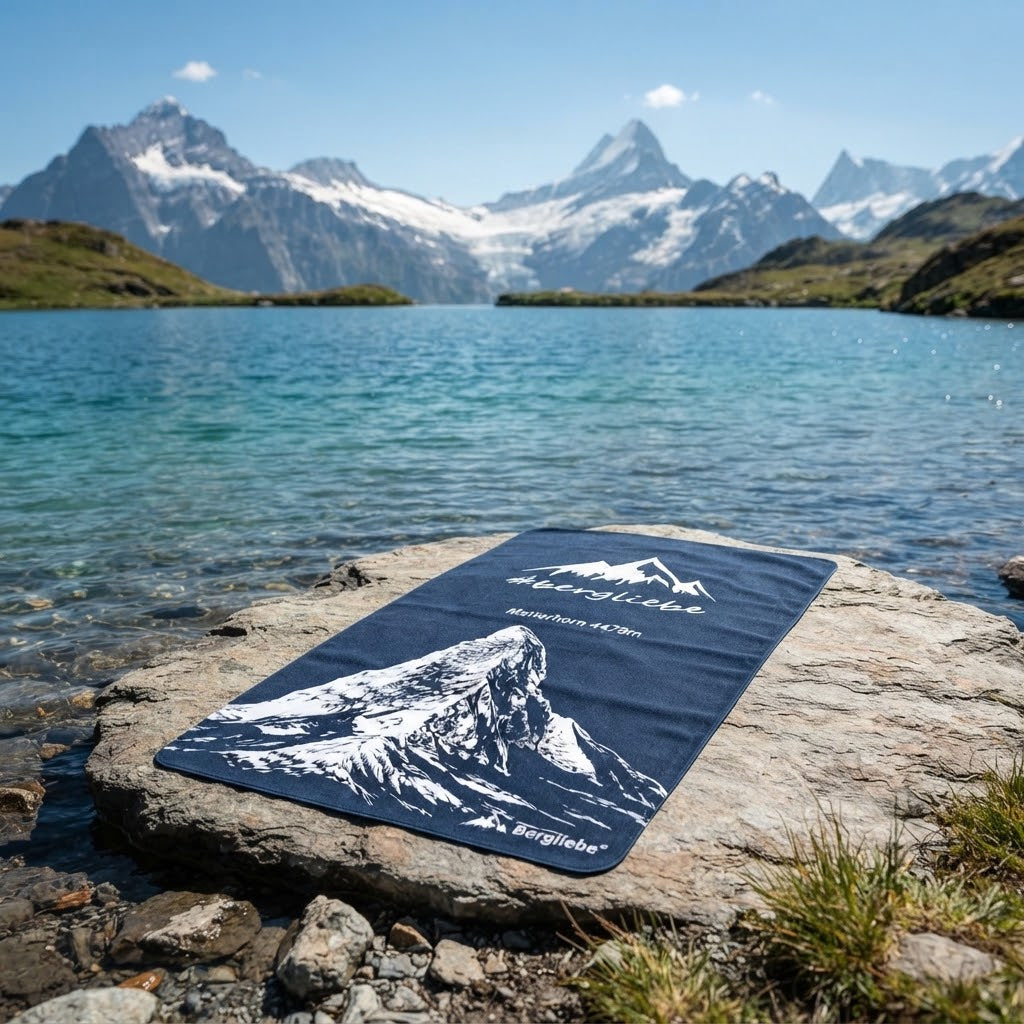 Bergliebe® Microfaser Handtuch Matterhorn 140 x 70 cm