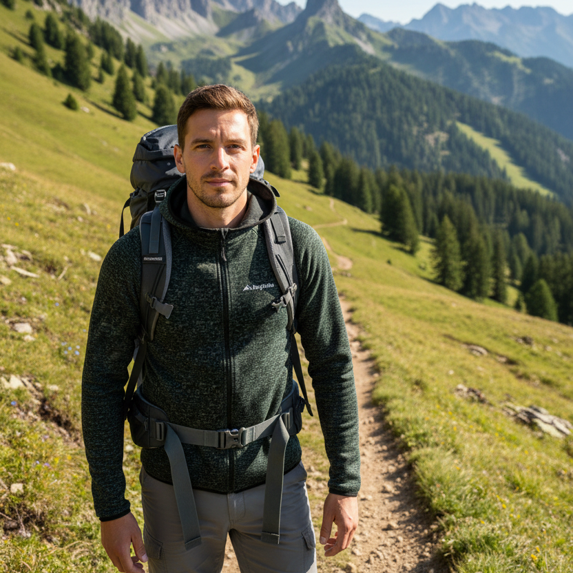 Bergliebe® Herren Knitfleece Jacke - Bergliebe Store