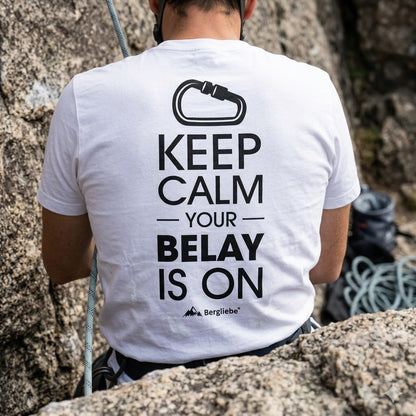 Bergliebe® Belay is on Unisex Premium Organic T-Shirt