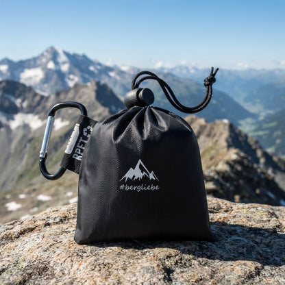 Bergliebe® Regenponcho mit Karabiner
