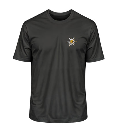 Edelweiss - Unisex Premium Organic T-Shirt mit Stick - Bergliebe Store