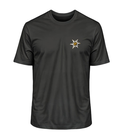 Edelweiss - Unisex Premium Organic T-Shirt mit Stick - Bergliebe Store