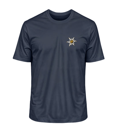 Edelweiss - Unisex Premium Organic T-Shirt mit Stick - Bergliebe Store