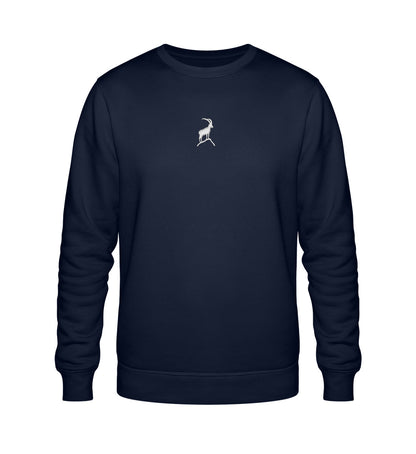Steinbock Unisex Premium Organic Sweatshirt mit Stick - Bergliebe Store