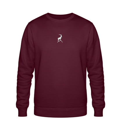 Steinbock Unisex Premium Organic Sweatshirt mit Stick - Bergliebe Store