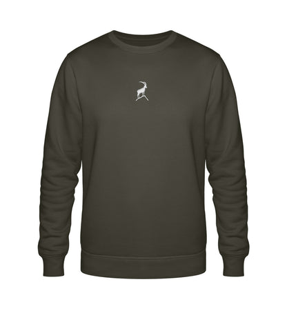 Steinbock Unisex Premium Organic Sweatshirt mit Stick - Bergliebe Store