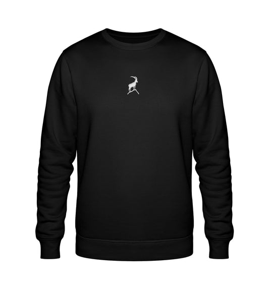 Steinbock Unisex Premium Organic Sweatshirt mit Stick - Bergliebe Store