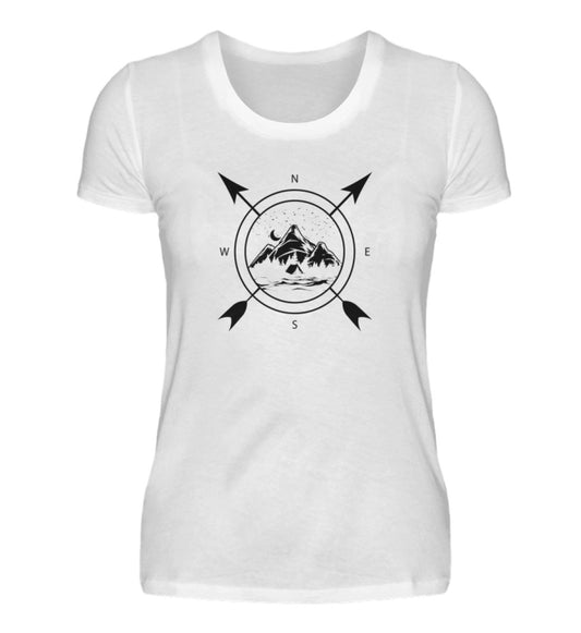 Kompass - Damen Premium T-Shirt - Bergliebe Store