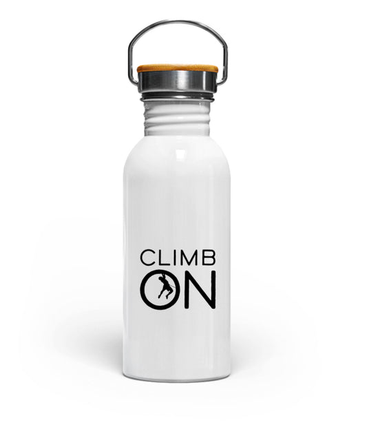 Climb on - Edelstahl Trinkflasche 600ml - Bergliebe Store