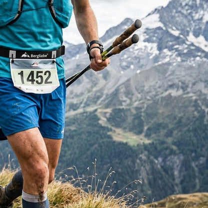 Bergliebe® Startnummernband I Racebelt mit Gelhalter