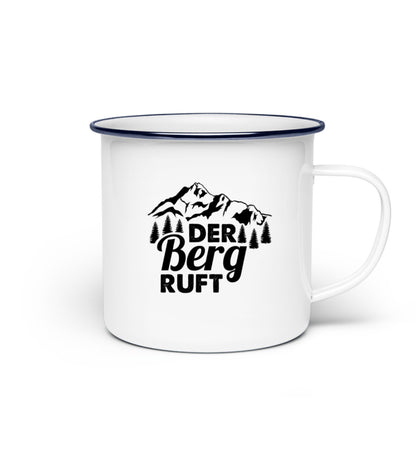 Der Berg ruft Emaille Tasse - Bergliebe Store