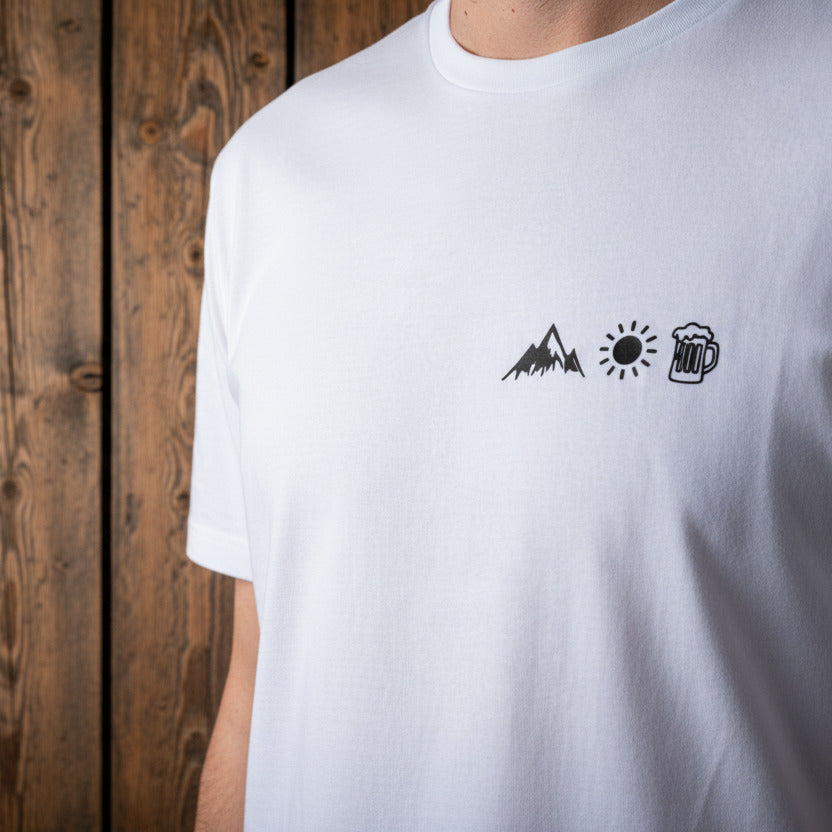 Bergliebe® Berg Sonne Bier Unisex Premium Organic T-Shirt - Bergliebe Store