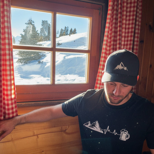 Berg Bier Herzschlag - Unisex Premium Organic T-Shirt