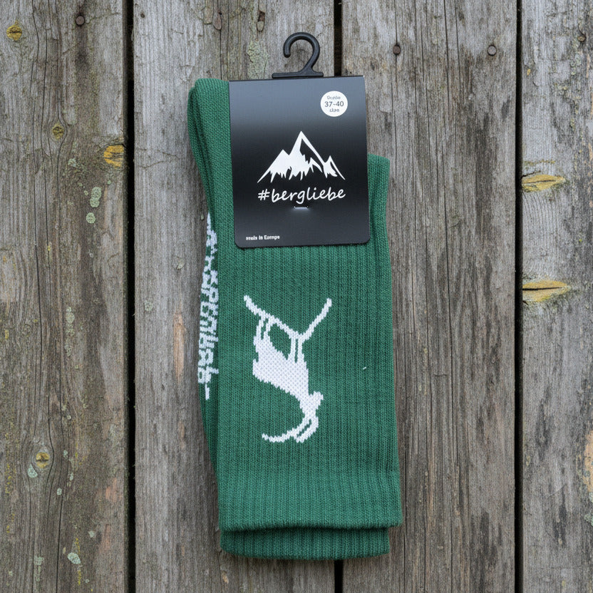 Bergliebe® Unisex Socken - Steinbock Green - Bergliebe Store