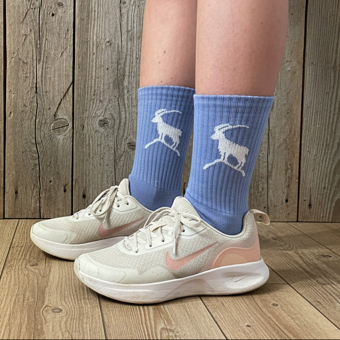 Bergliebe® Unisex Socken - Steinbock Lavender - Bergliebe Store