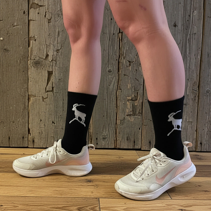 Bergliebe® Unisex Socken - Steinbock Black - Bergliebe Store