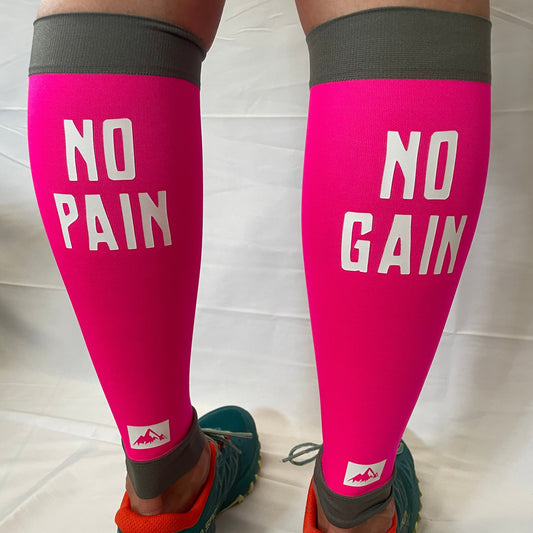 Bergliebe® Compression Calf Sleeves (Beinlinge) - No Pain Magenta - Bergliebe Store