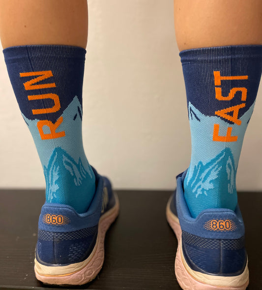 Bergliebe® RUN FAST Socken - Aqua