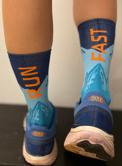 Bergliebe® RUN FAST Socken - Aqua