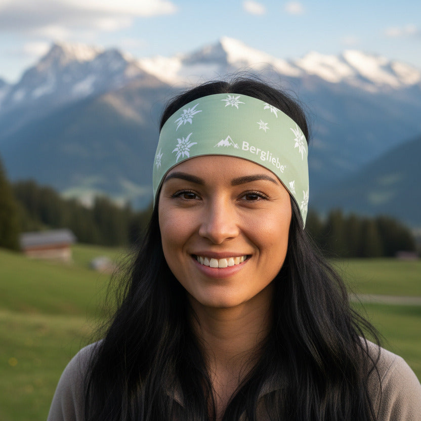 Bergliebe® Stirnband Edelweiss SALE PACKAGE 2 Stück Rosa & Mint