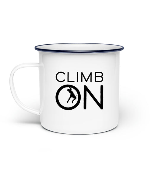 Climb on Emaille Tasse - Bergliebe Store