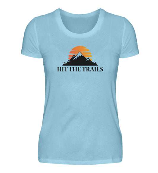 Hit the trails - Damen Premium T-Shirt - Bergliebe Store