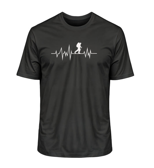 Wandern Herzschlag - Unisex Premium Organic T-Shirt - Bergliebe Store