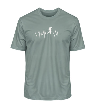 Wandern Herzschlag - Unisex Premium Organic T-Shirt - Bergliebe Store