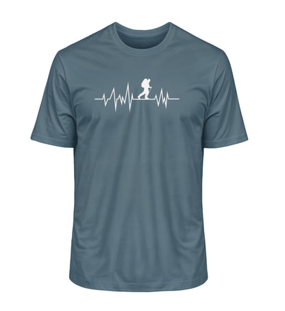 Wandern Herzschlag - Unisex Premium Organic T-Shirt - Bergliebe Store