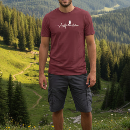 Wandern Herzschlag - Unisex Premium Organic T-Shirt