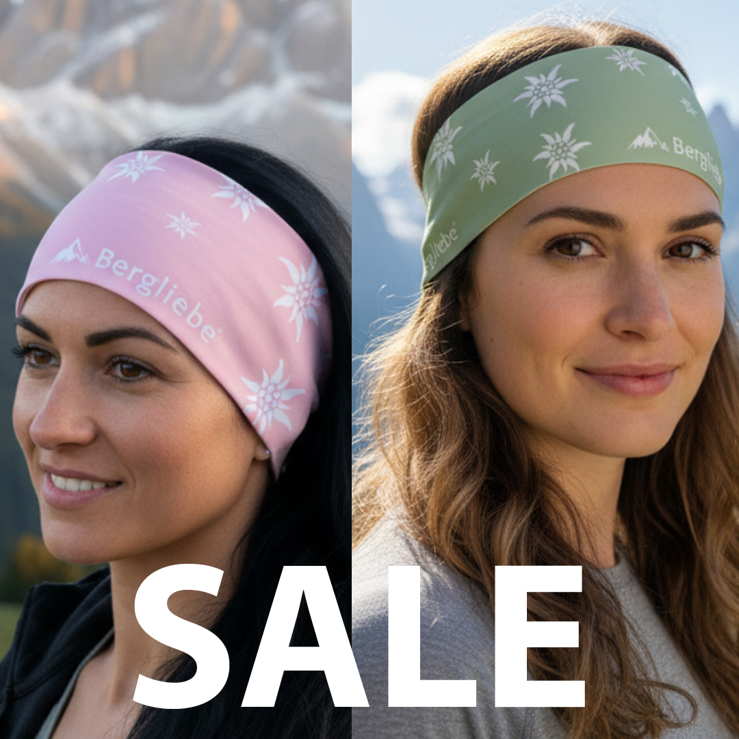 Bergliebe® Stirnband Edelweiss SALE PACKAGE 2 Stück Rosa & Mint
