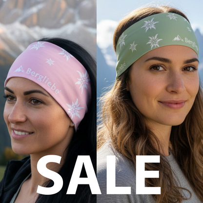 Bergliebe® Stirnband Edelweiss SALE PACKAGE 2 Stück Rosa & Mint