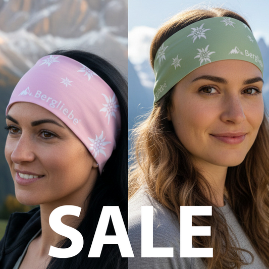 Bergliebe® Stirnband Edelweiss SALE PACKAGE 2 Stück Rosa & Mint