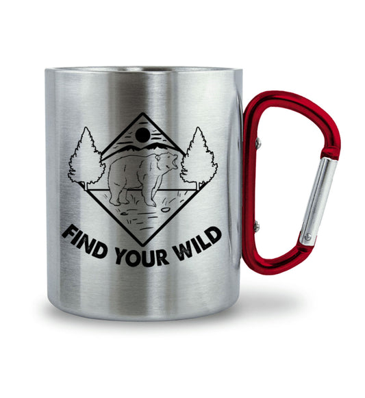 Wild - Edelstahl Karabiner Tasse - Bergliebe Store
