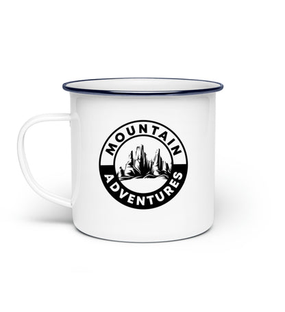 Mountain Adventures Emaille Tasse - Bergliebe Store