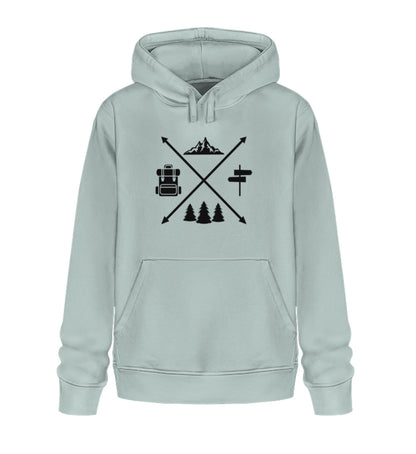 Hiking Cross - Unisex Premium Organic Hoodie - Bergliebe Store