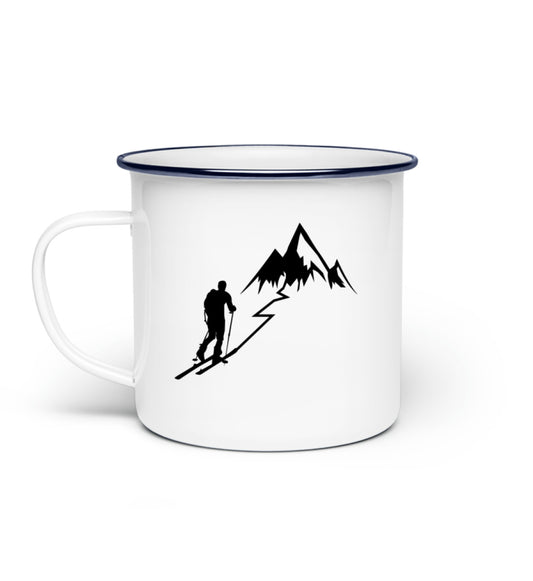 Skitour Emaille Tasse - Bergliebe Store