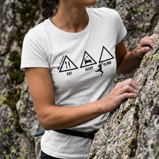 Bergliebe® Eat Sleep Climb Unisex Premium Organic T-Shirt