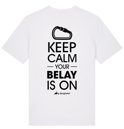 Bergliebe® Belay is on Unisex Premium Organic T-Shirt