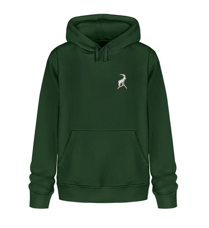 Steinbock - Unisex Premium Organic Hoodie mit Stick - Bergliebe Store