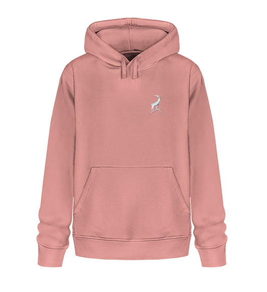 Steinbock - Unisex Premium Organic Hoodie mit Stick - Bergliebe Store