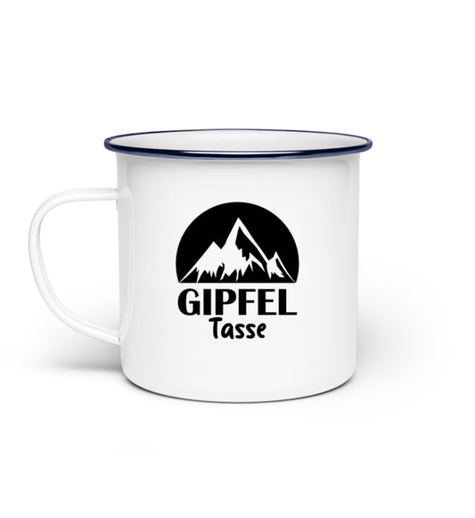 Gipfeltasse Emaille Tasse - Bergliebe Store