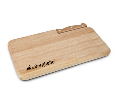 Bergliebe® Holzbrett mit Messer